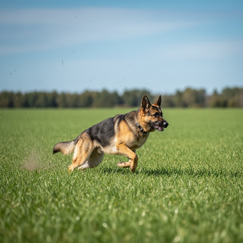 action shot running field 26740489