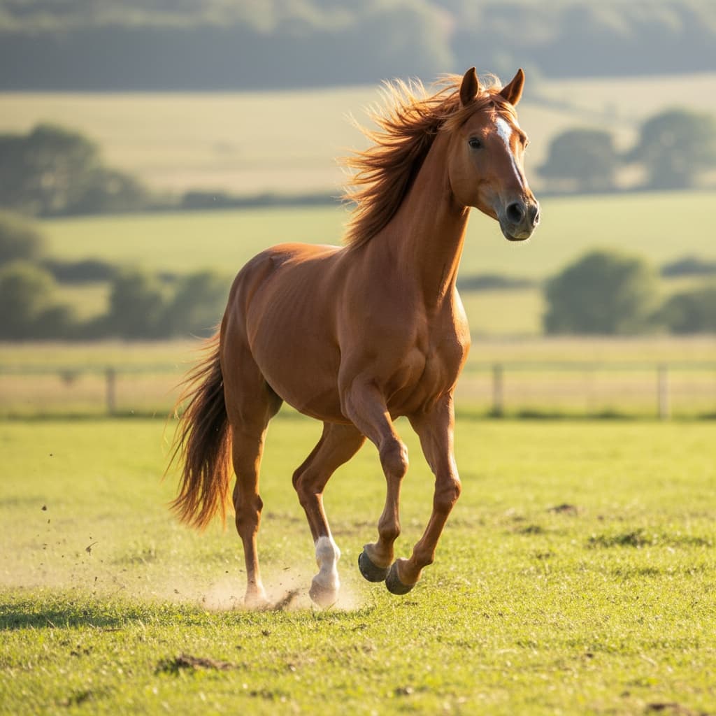 action trotting pasture 53982290