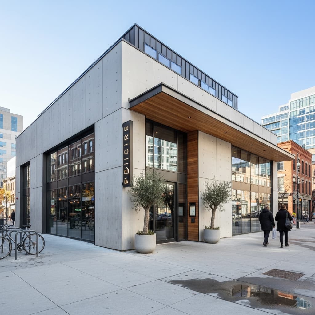 angled perspective facade 26770093