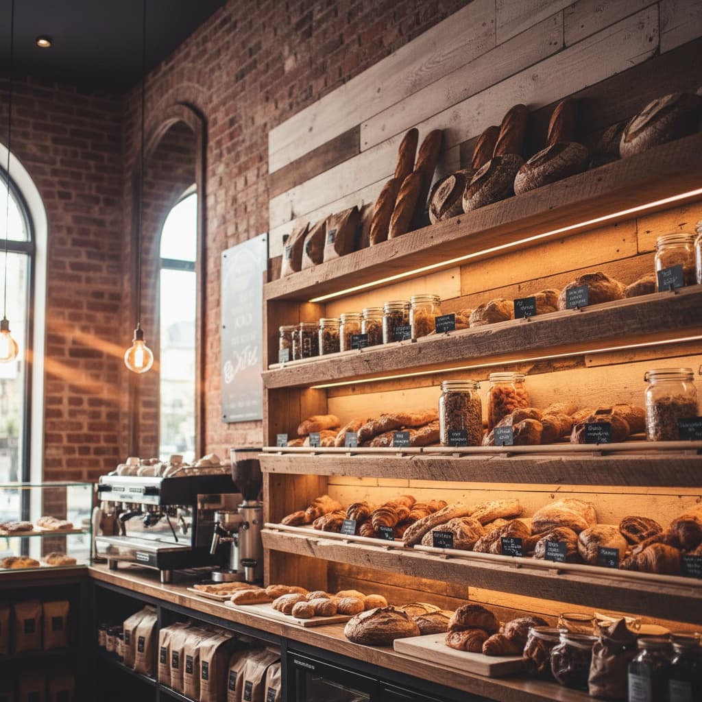 artisan bread wall display 56123582