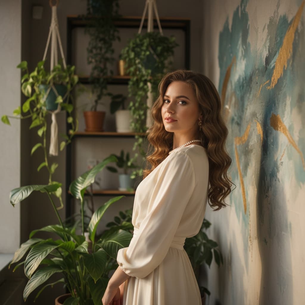 artistic portrait decor 74313823