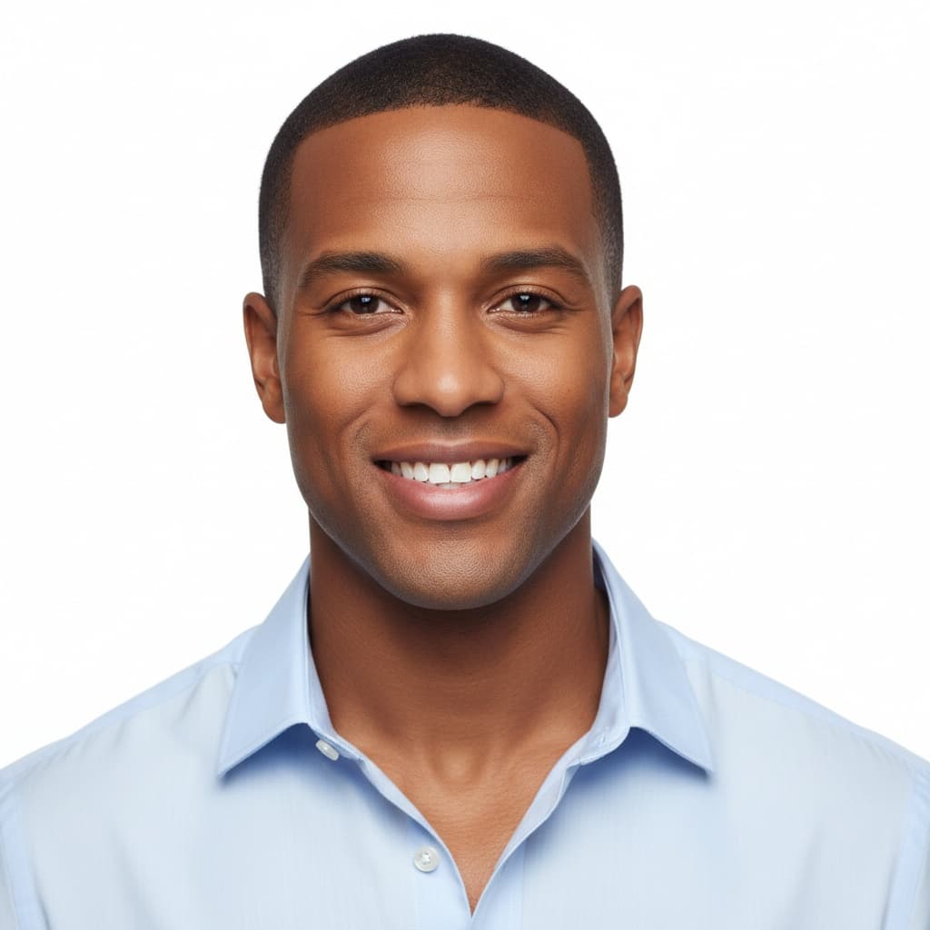 athletic black man clean white background 34634948