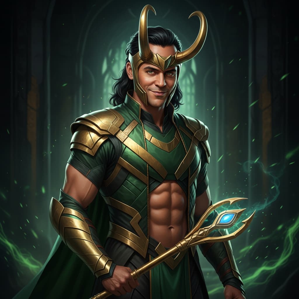 athletic black man loki god of mischief 76774787