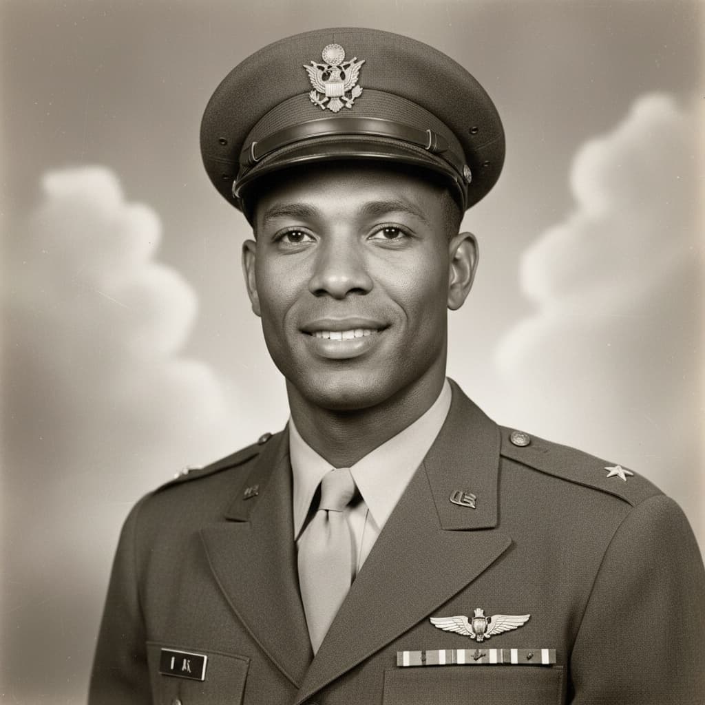 athletic black man military portrait studio 18705776