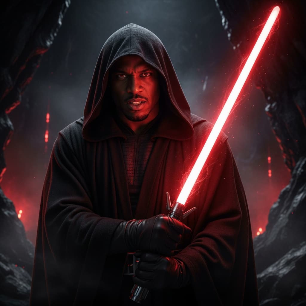 athletic black man sith lord dramatic 37998796