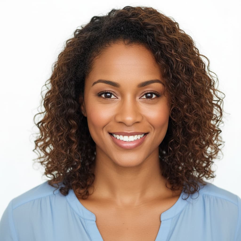 athletic black woman bright commercial smile 57226258