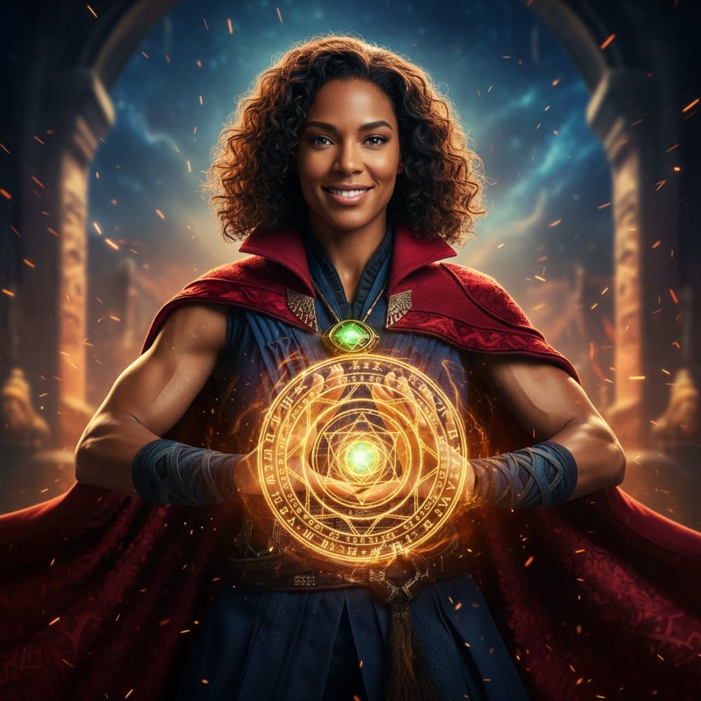 athletic black woman doctor strange mystic arts 93761394
