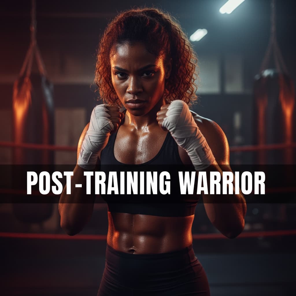 athletic black woman post workout warrior 78575454