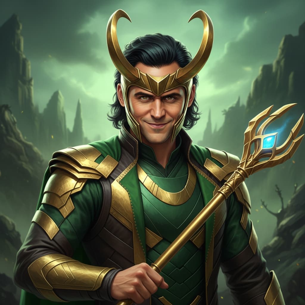 athletic indian man loki god of mischief 31273572