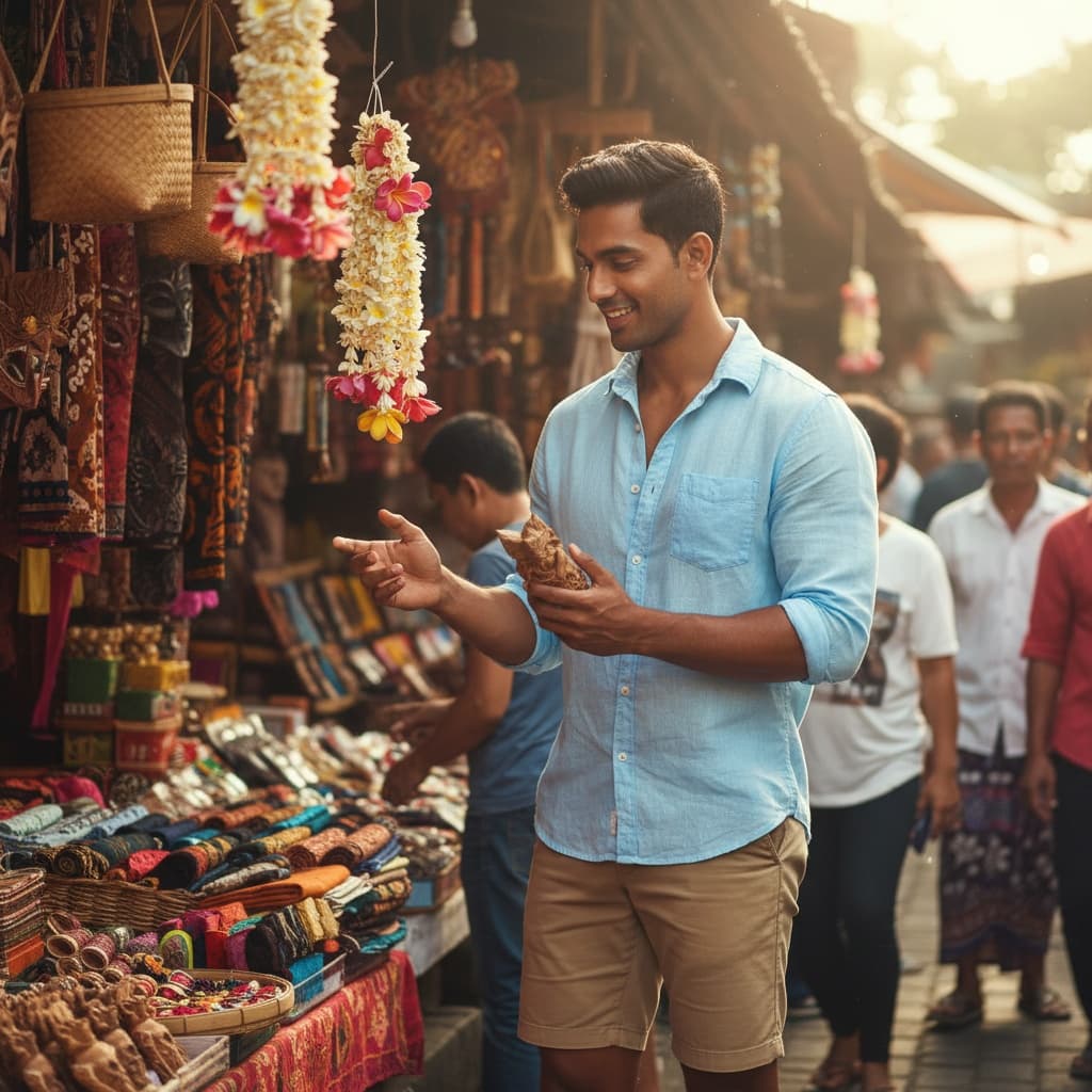 athletic indian man traditional market candid 11867727