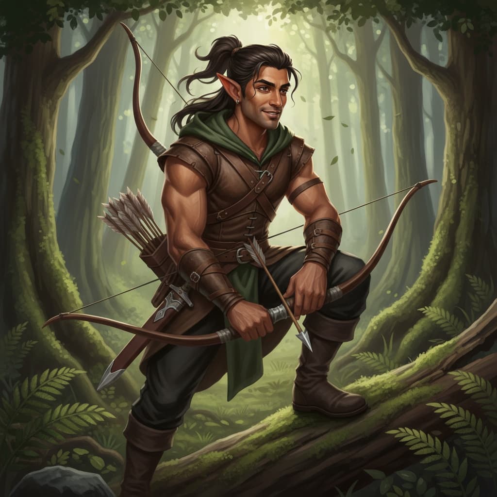 athletic indian man woodland ranger 88492567