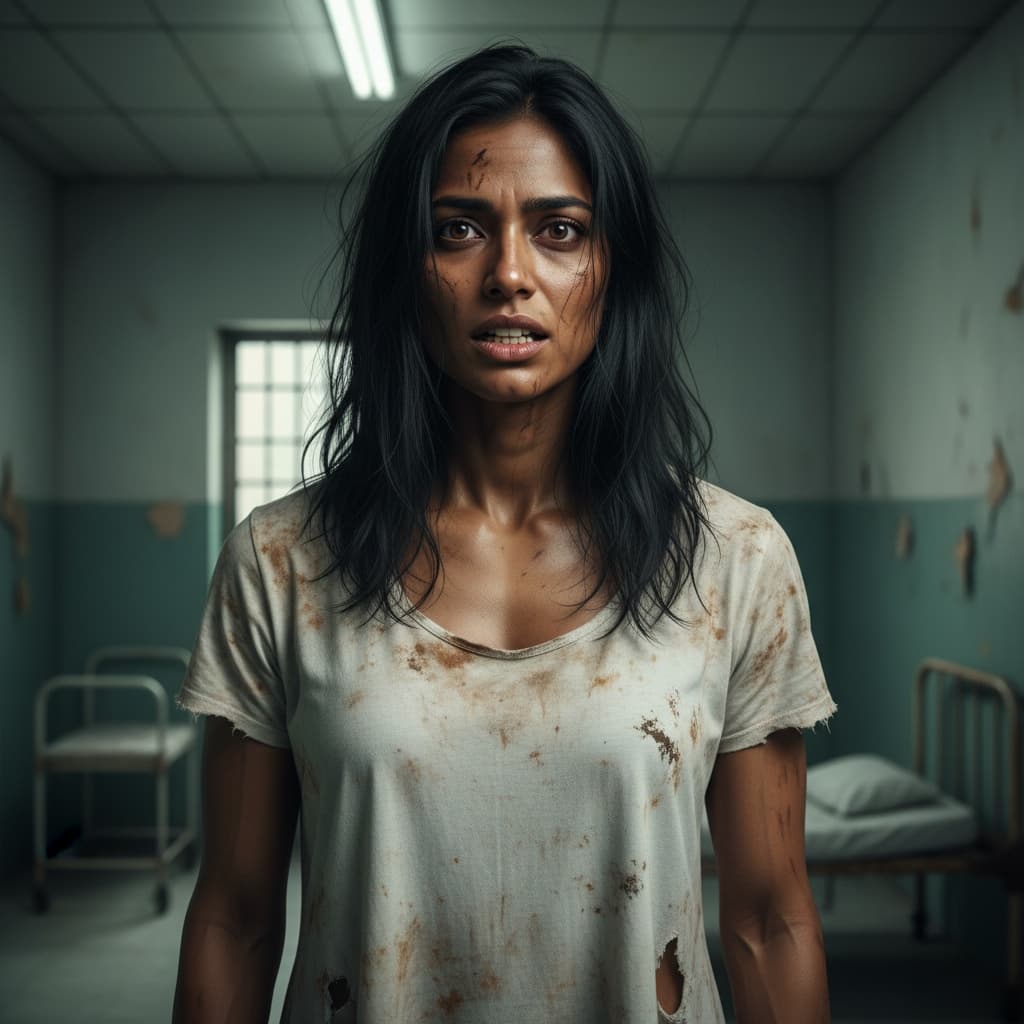 athletic indian woman cursed asylum patient 32270430