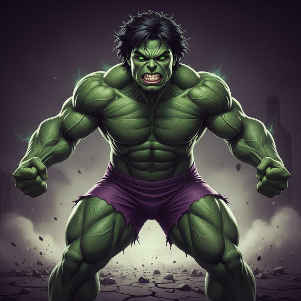 athletic indian woman hulk transformation power 48997555