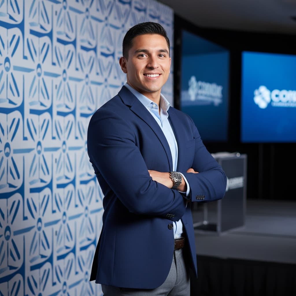 athletic latino man confident arms crossed portrait 27276776