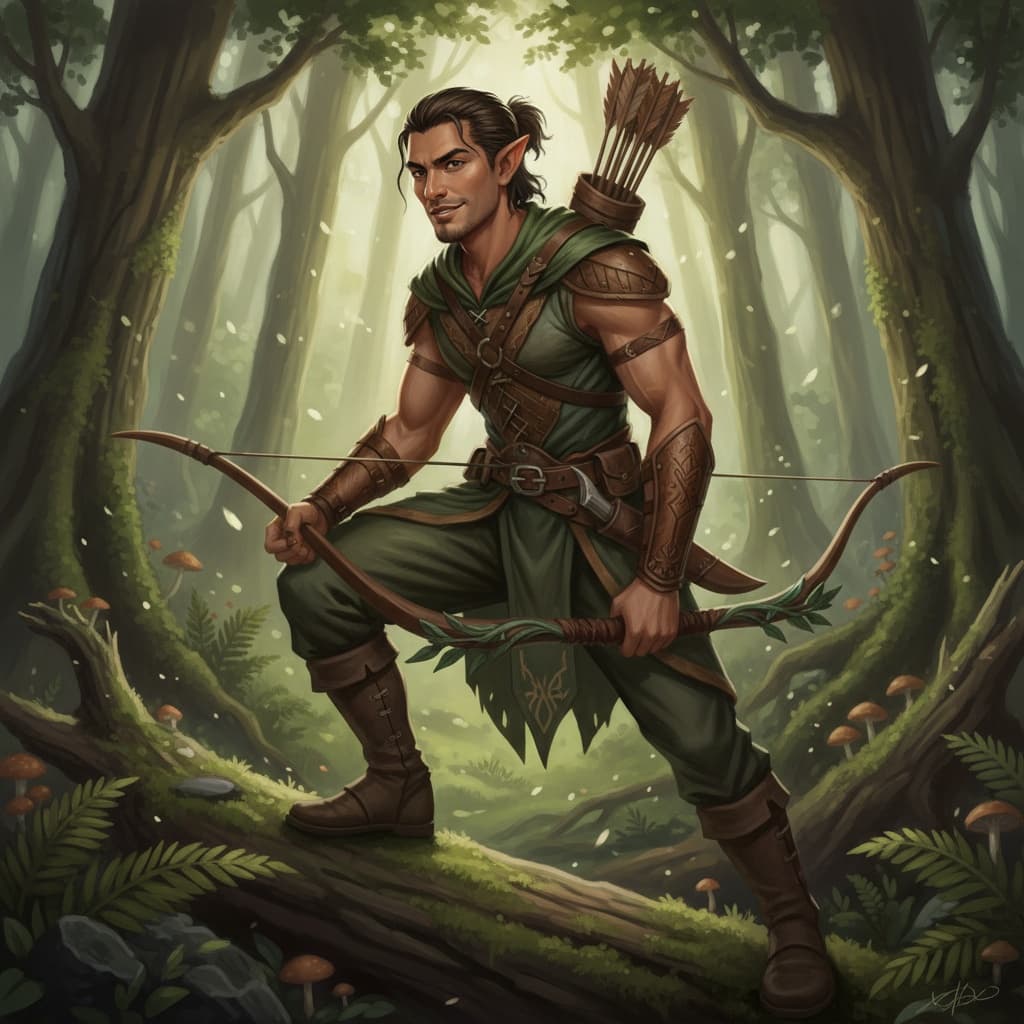 athletic latino man woodland ranger 51030611