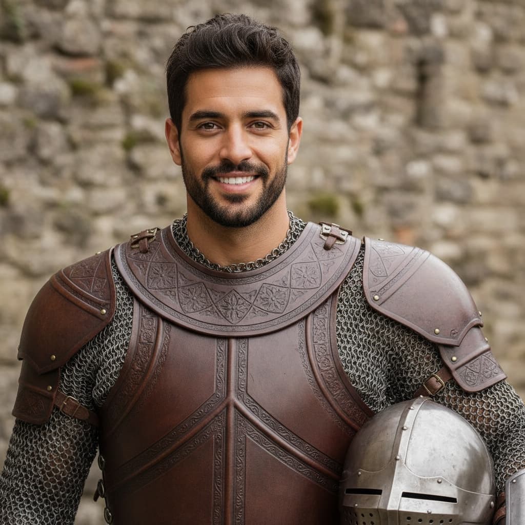 athletic middle_eastern man helmet removed portrait 70387113