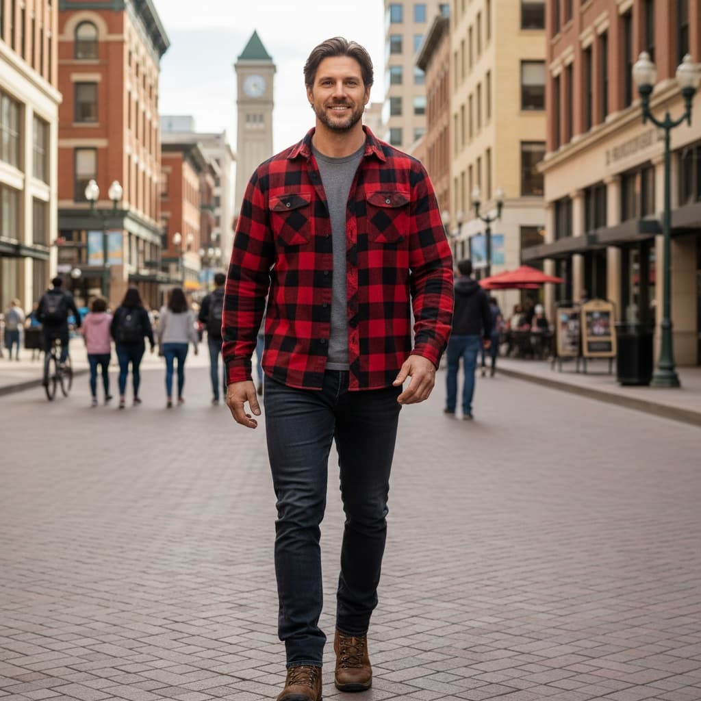 athletic white man 16th street mall urban 39450345
