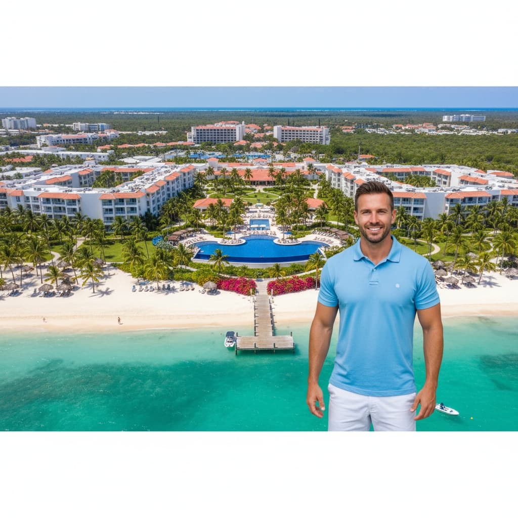 athletic white man beachfront property aerial 88880931