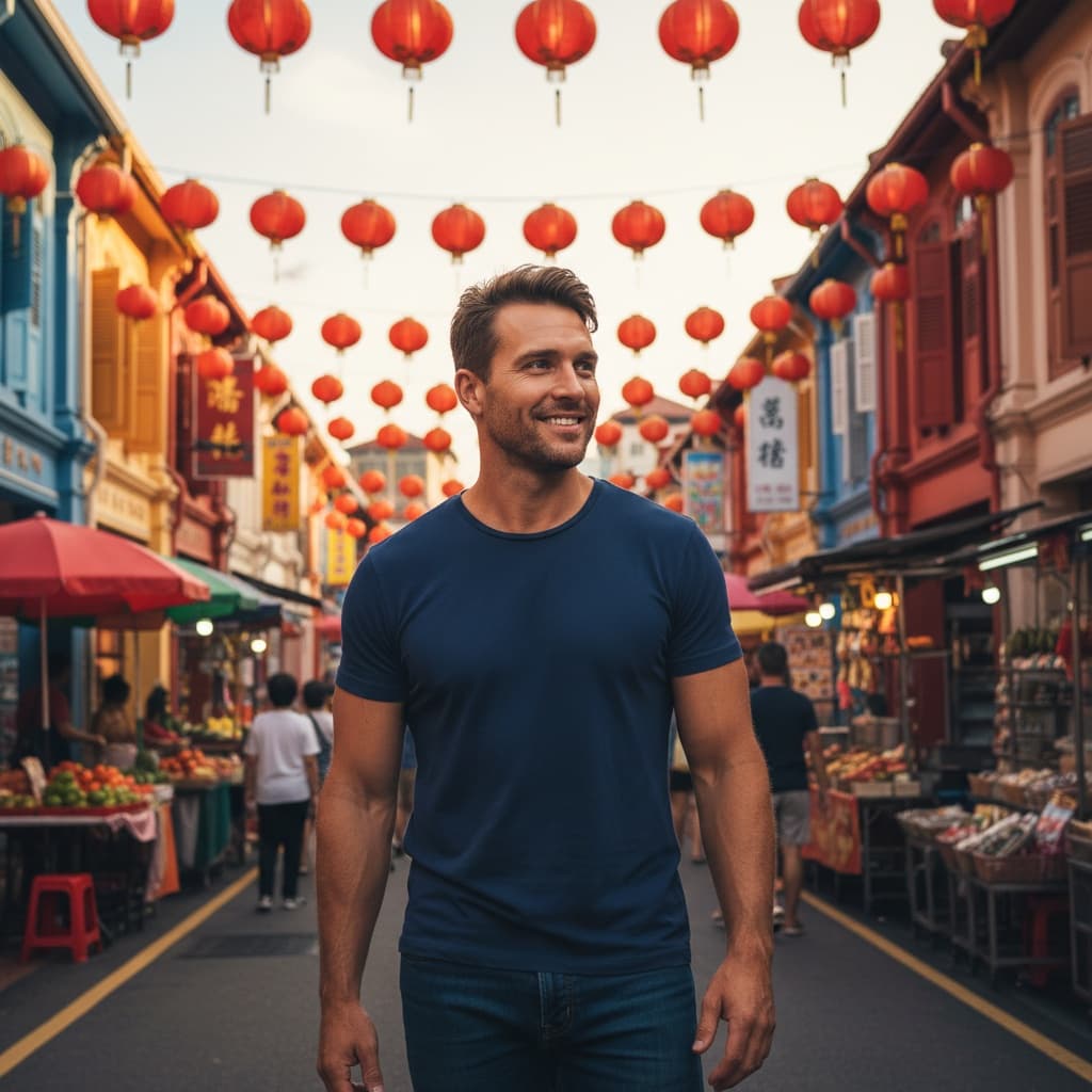 athletic white man chinatown street culture 67928197