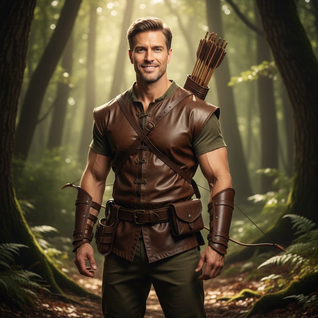 athletic white man forest ranger ready 76865374