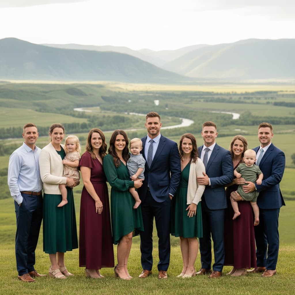 athletic white man formal family tree lineup 44660518