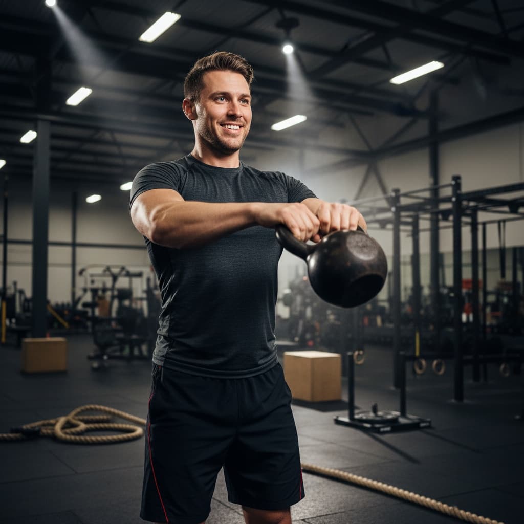 athletic white man functional training area 87762003