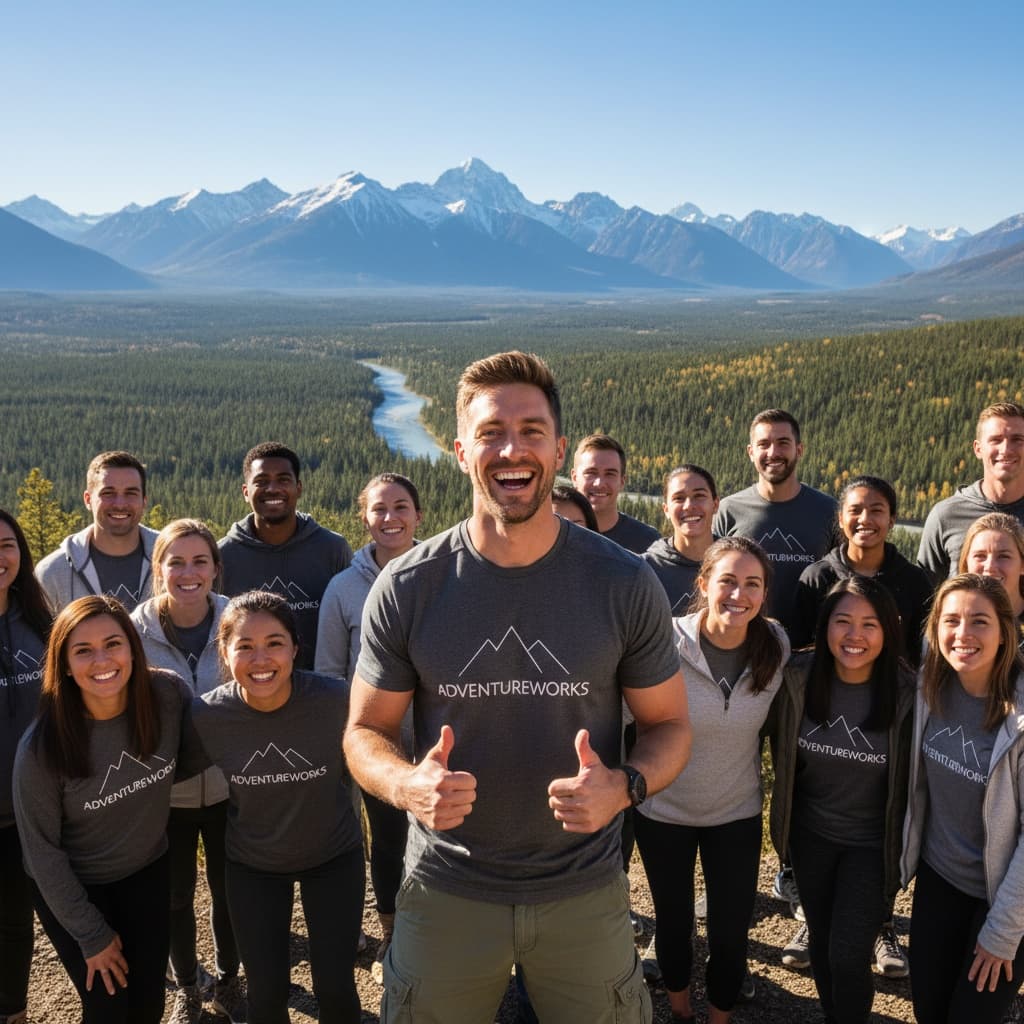 athletic white man group photo scenic overlook 57096865