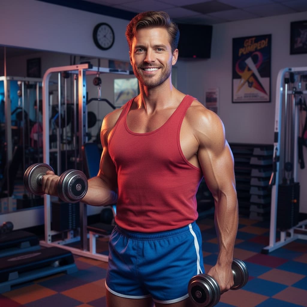 athletic white man gym workout fashion 72793101