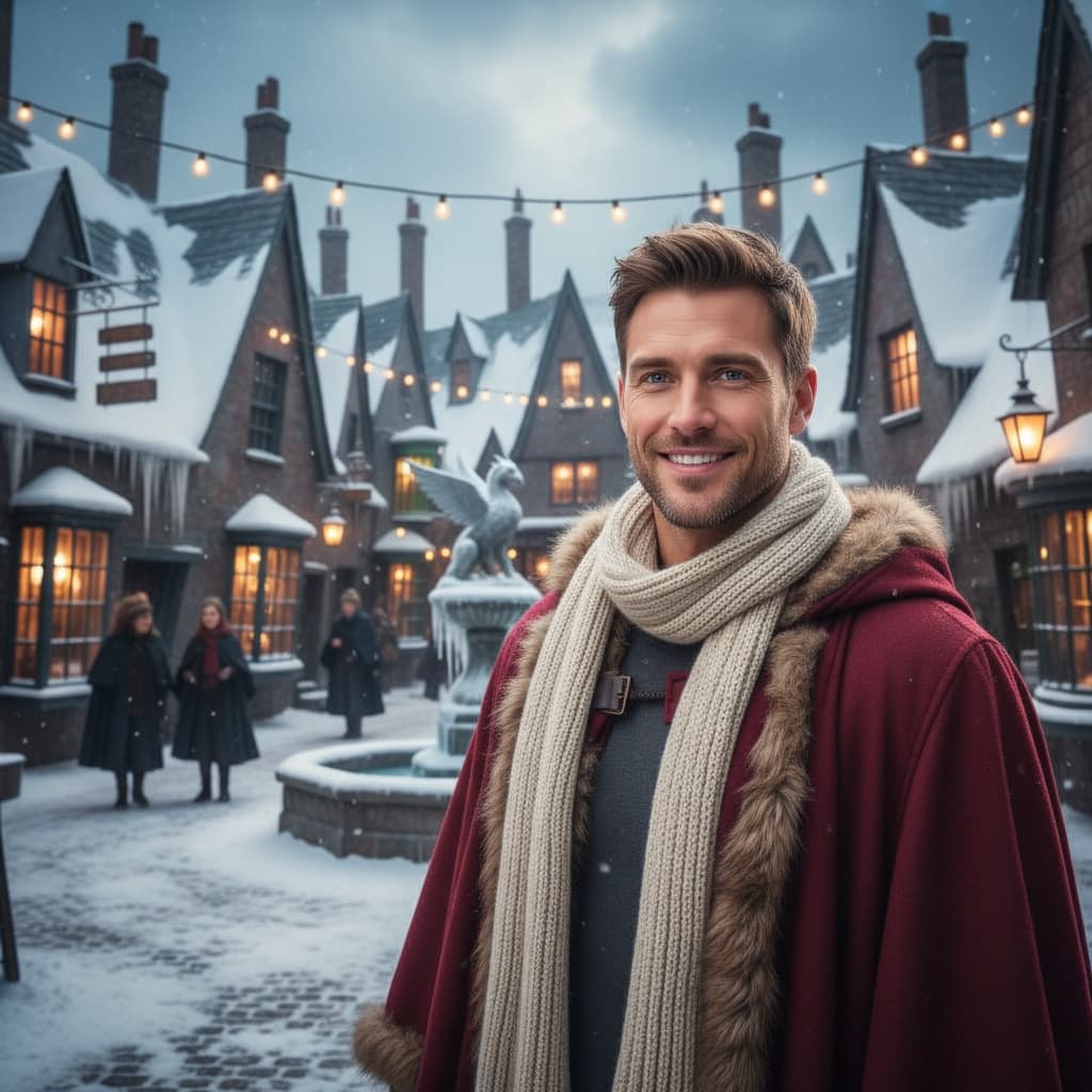 athletic white man hogsmeade village 18402921