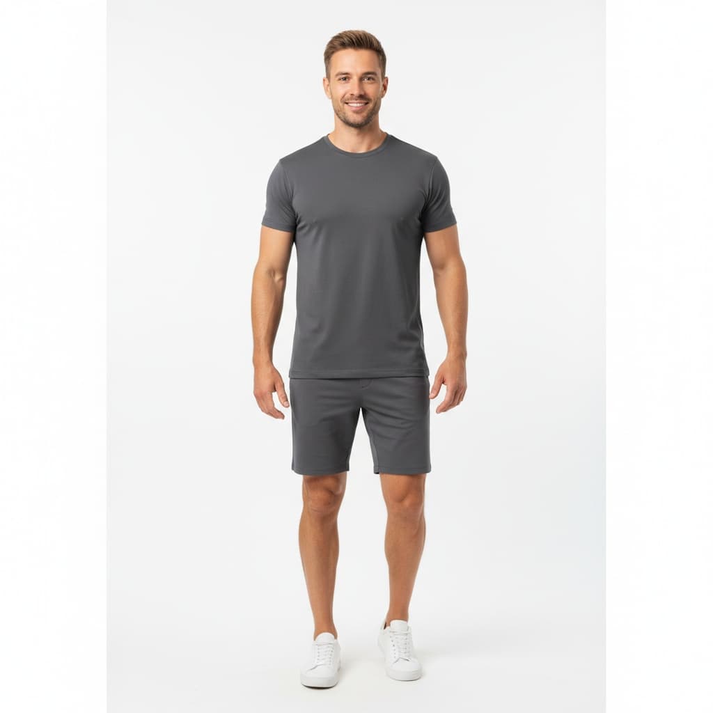 athletic white man minimal studio white background 20678645
