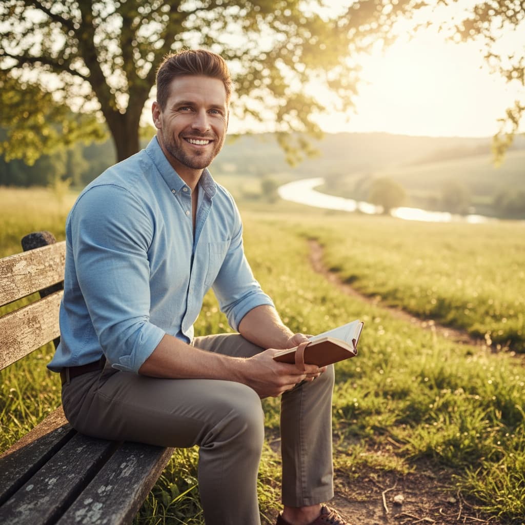 athletic white man outdoor casual portrait 99710690