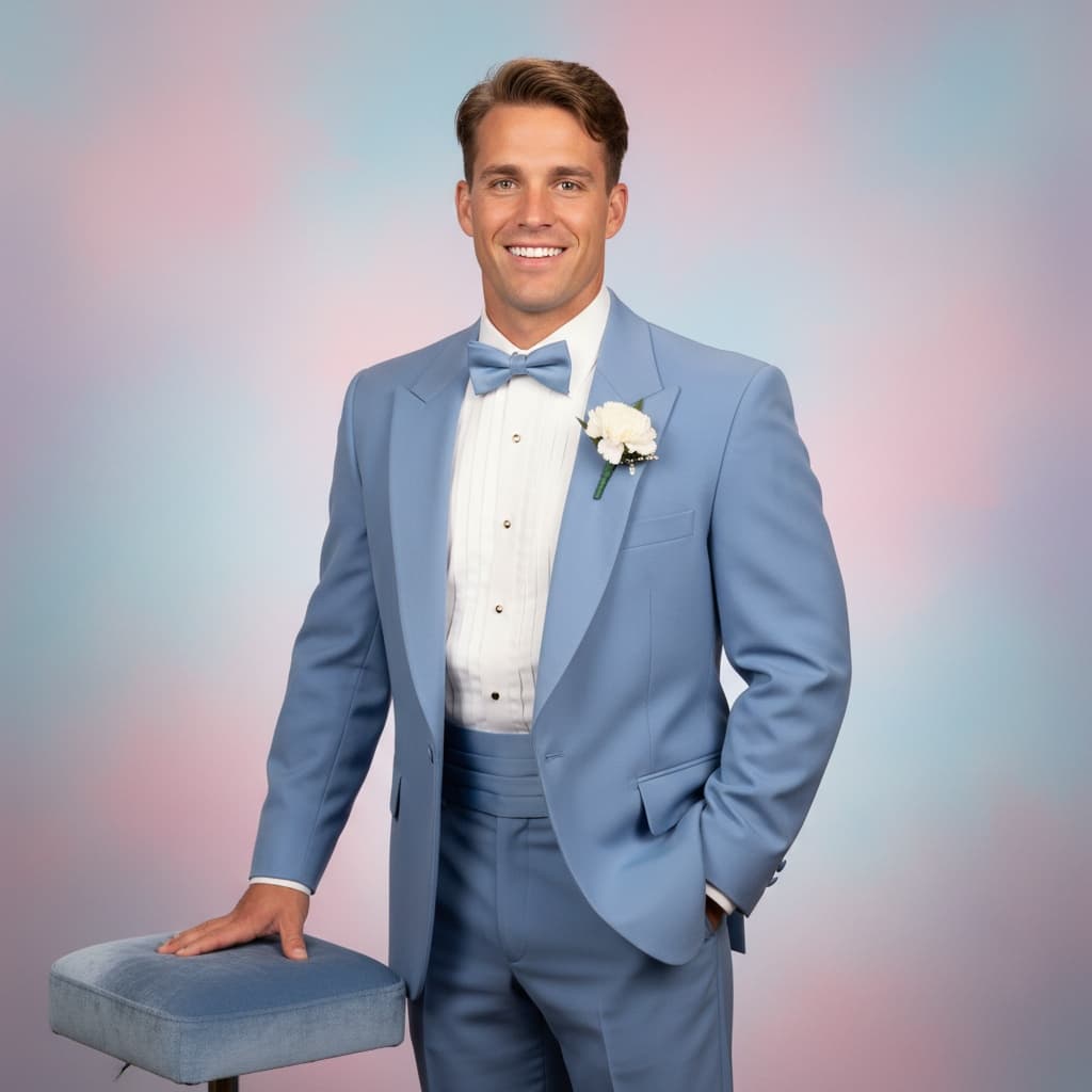 athletic white man prom formal portrait 86506104