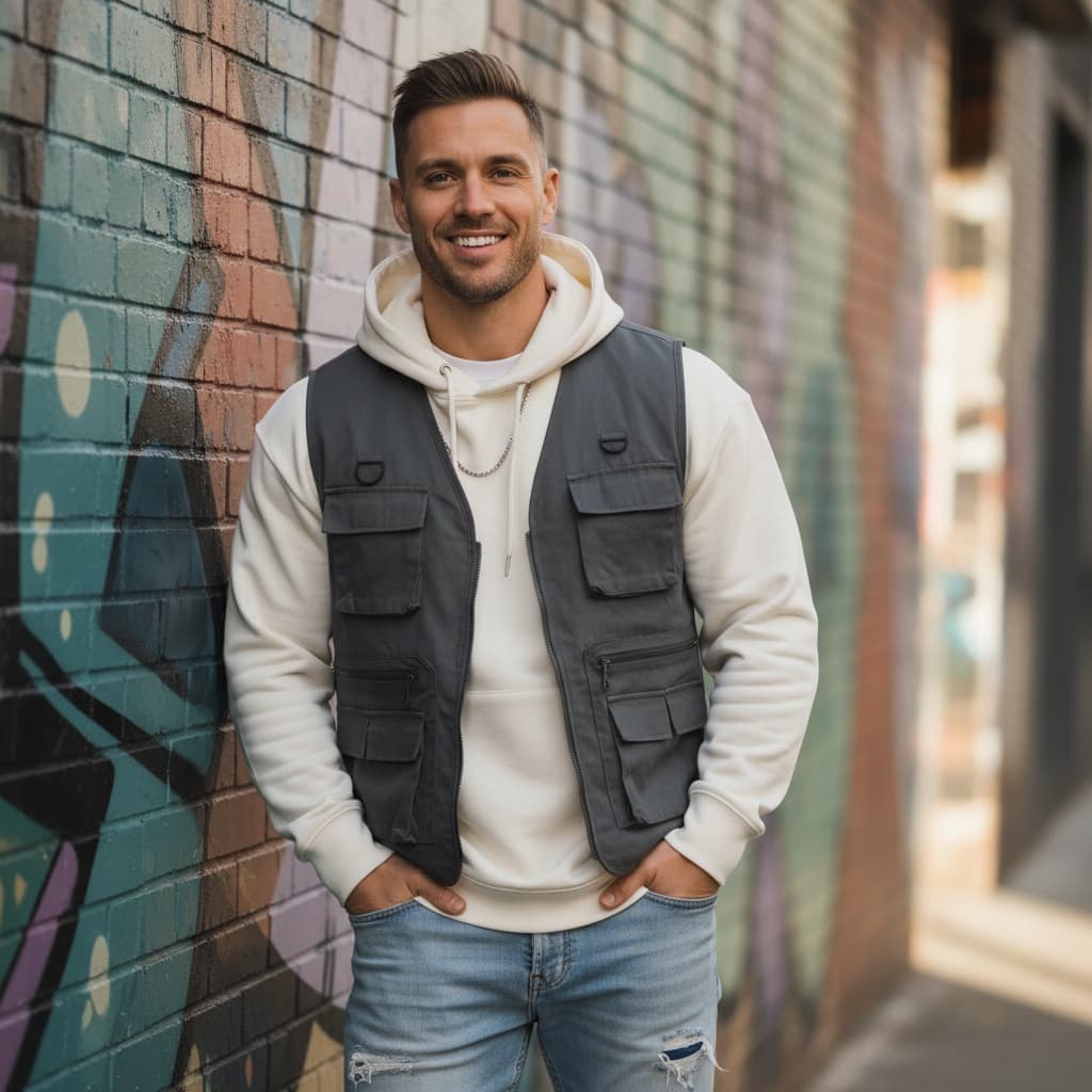 athletic white man street style urban backdrop 72499251