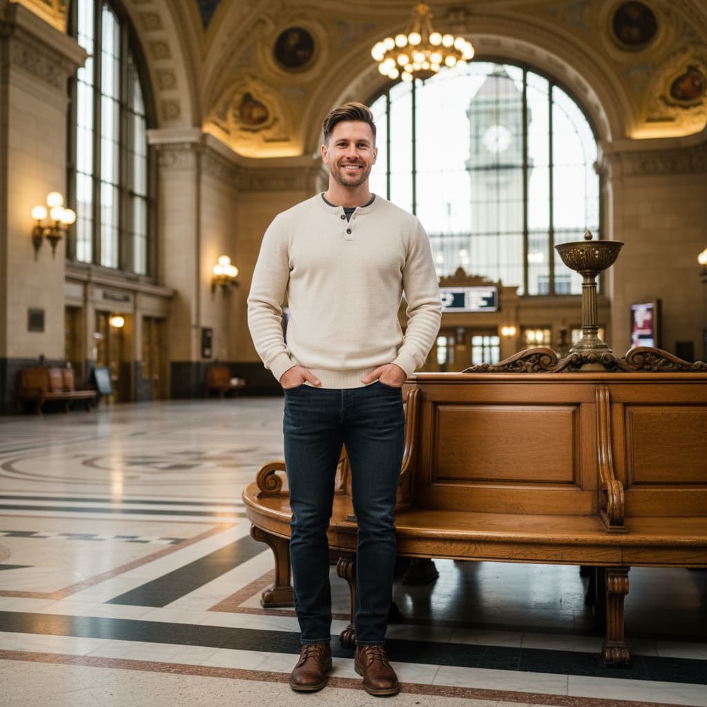athletic white man union station architecture 29764094