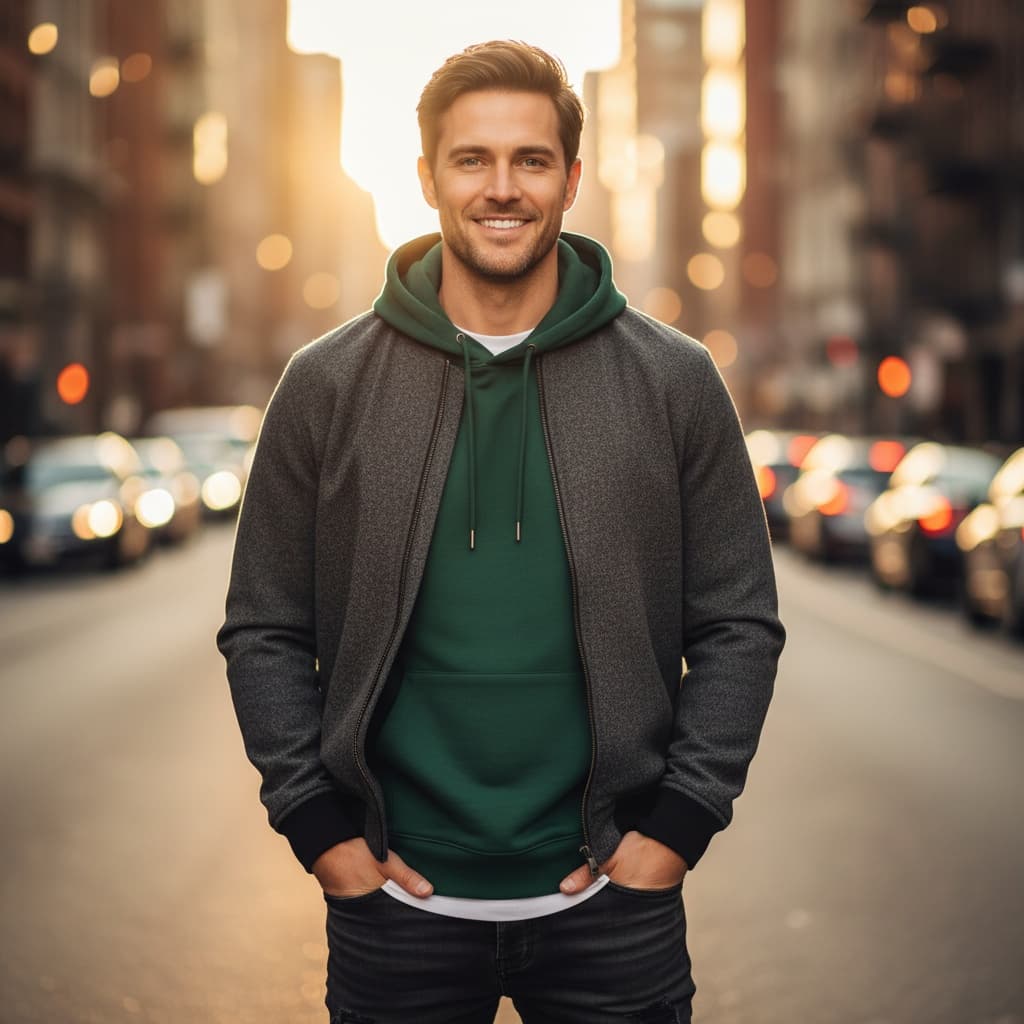 athletic white man urban street style full body 32674803