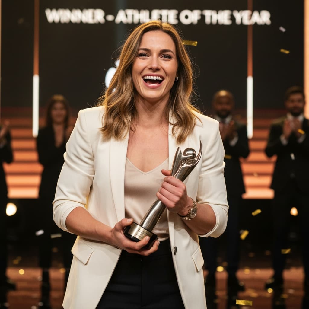 athletic white woman candid emotional reaction 76825814