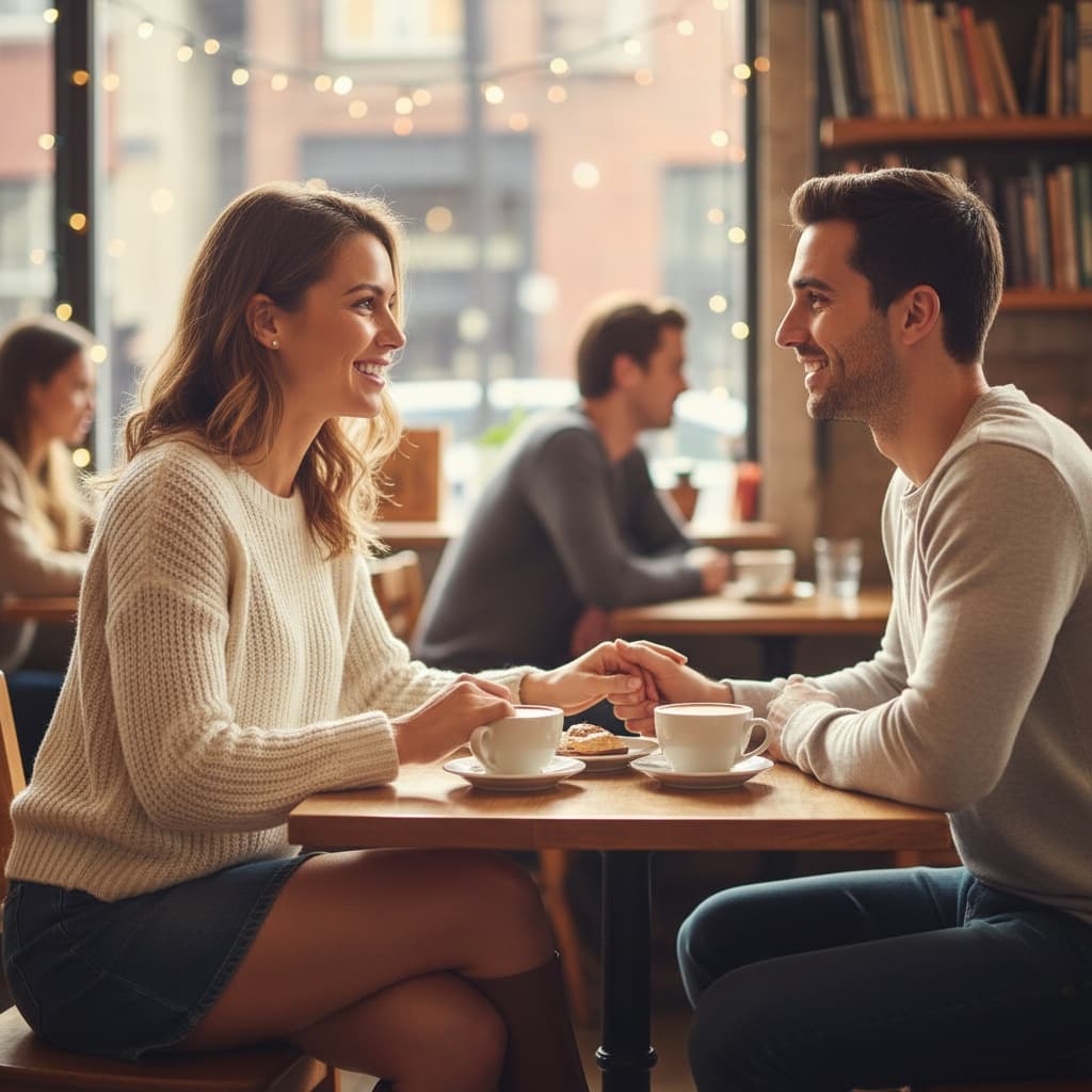 athletic white woman coffee shop date 76179268