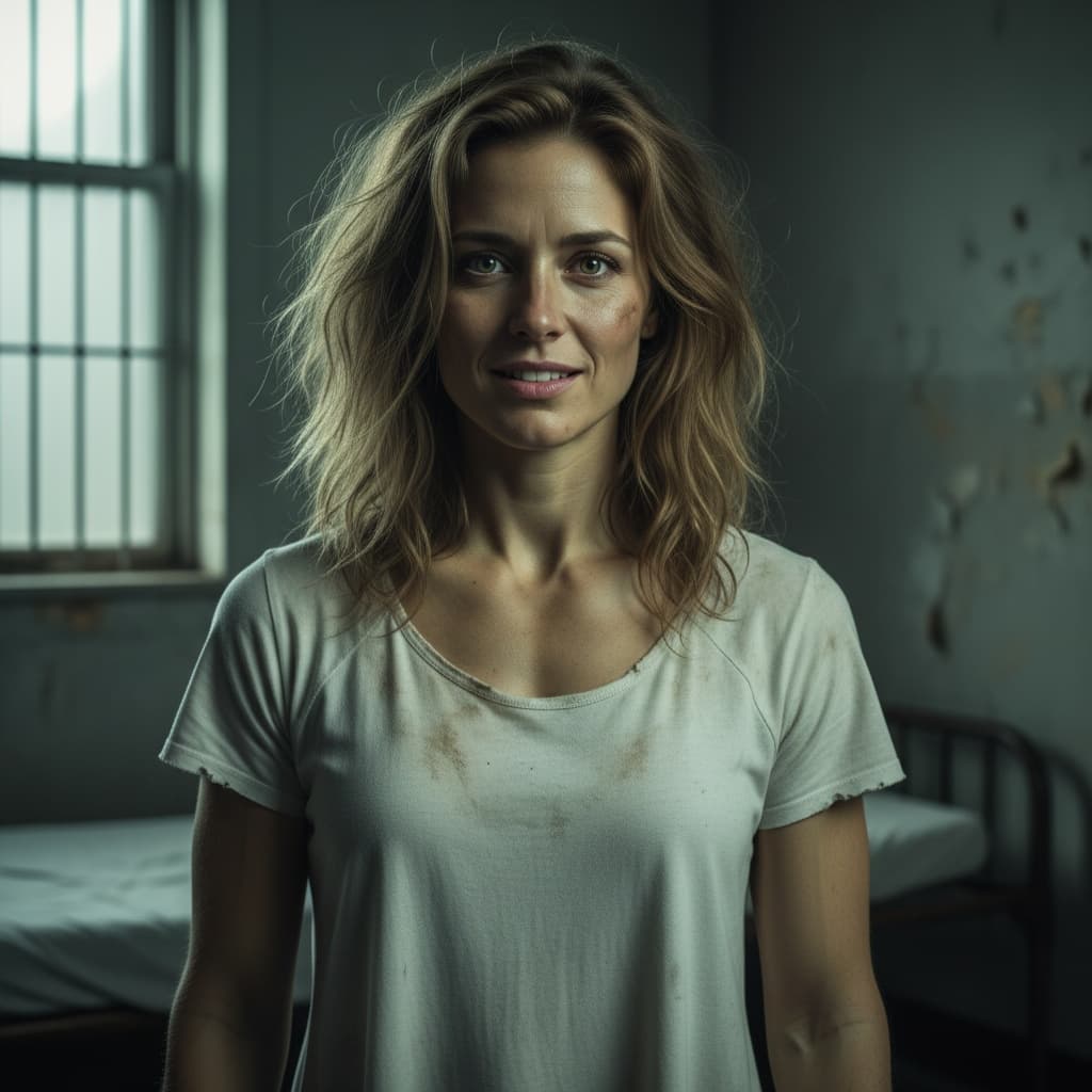 athletic white woman cursed asylum patient 41403162