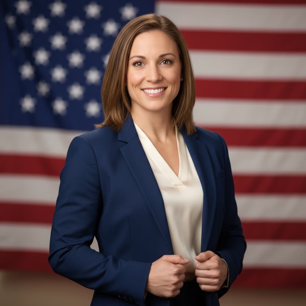 athletic white woman political campaign handshake 44416827