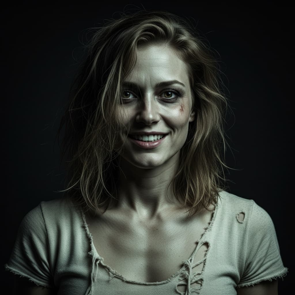 athletic white woman possessed person horror 18278156