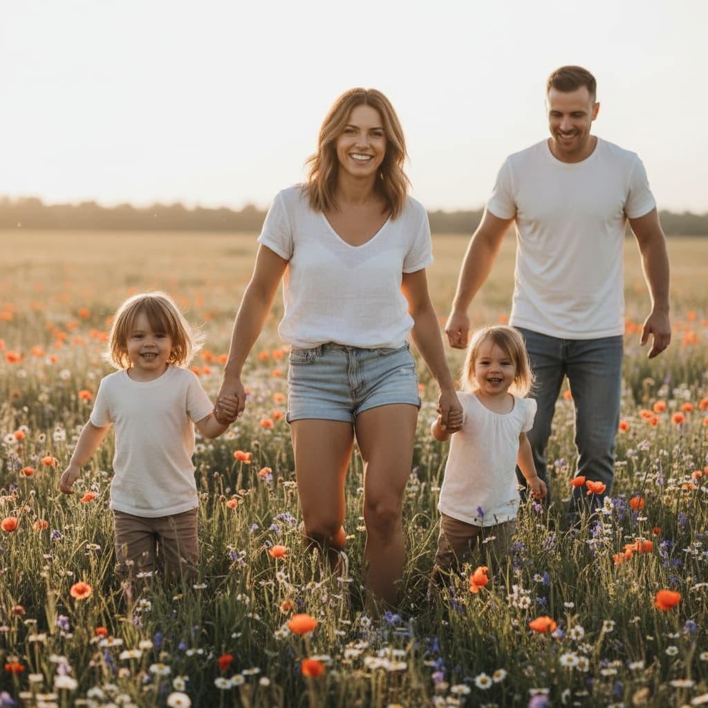 athletic white woman spring field running 63544786
