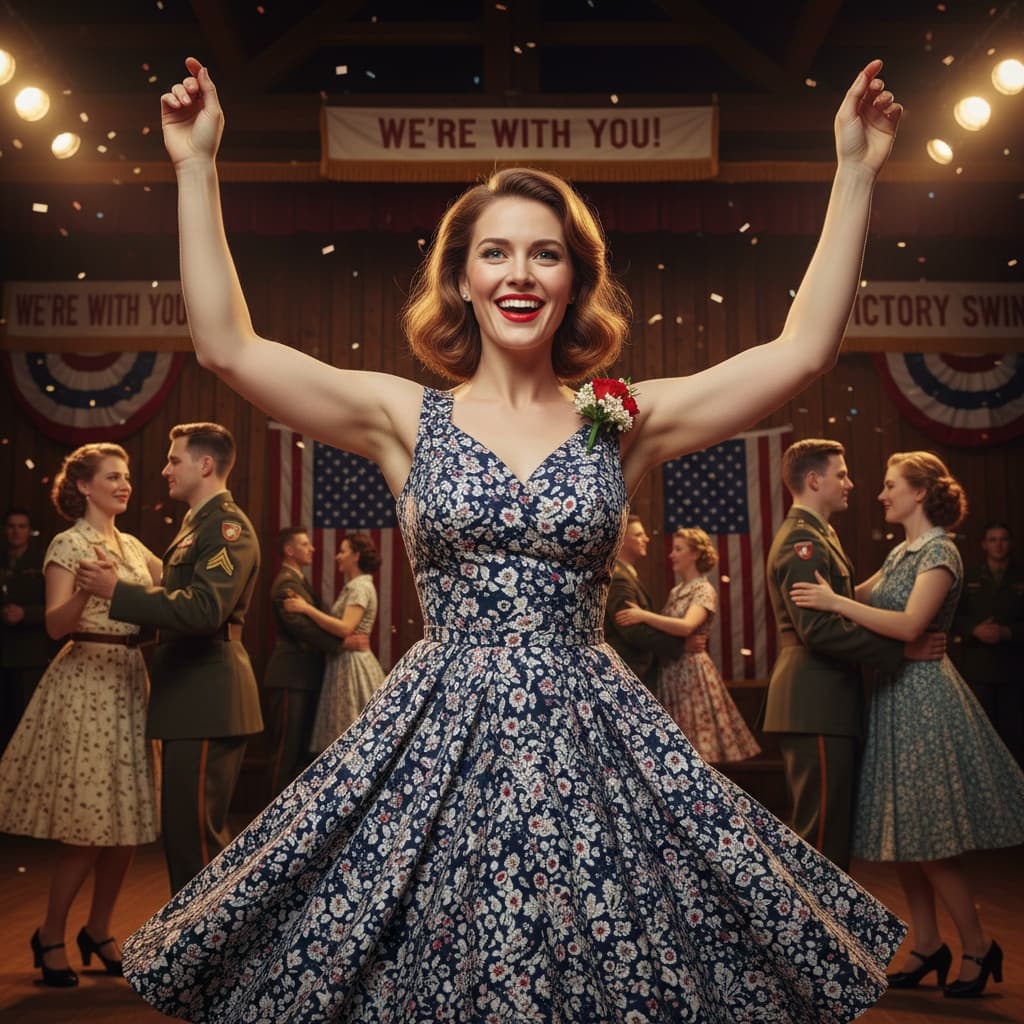 athletic white woman uso dance hall 99899746