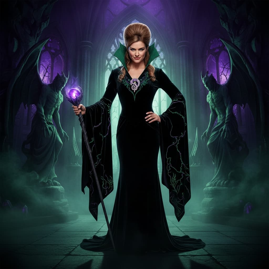 athletic white woman villain dramatic portrait 20125538
