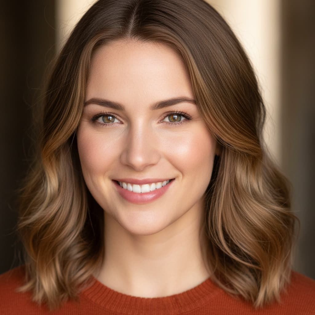 athletic white woman warm personality closeup 31334539