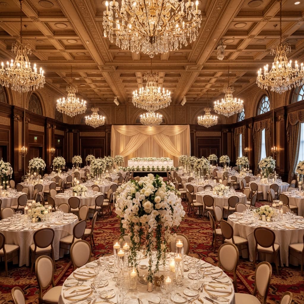 banquet round tables 73424361