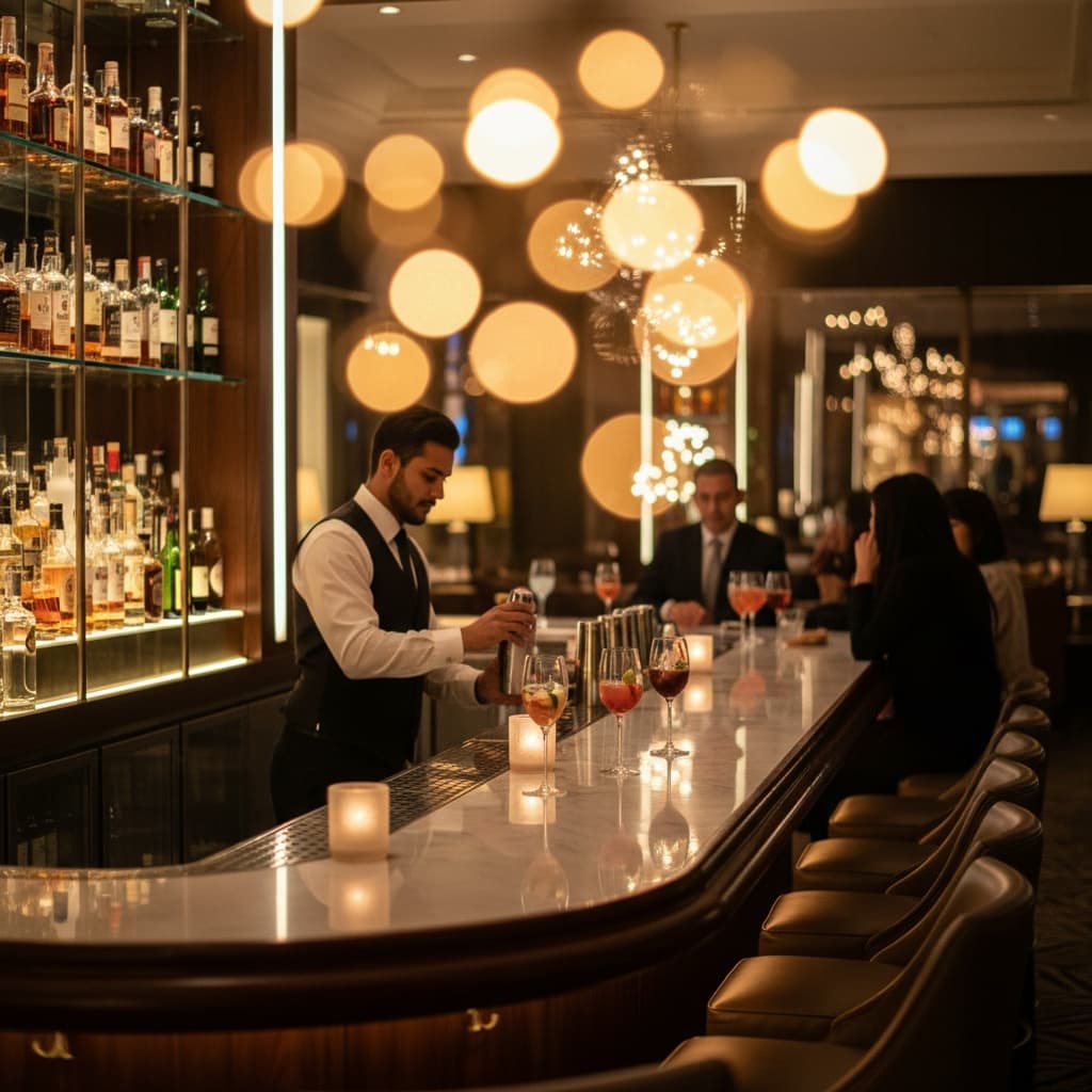 bar area cocktail setup 22835576