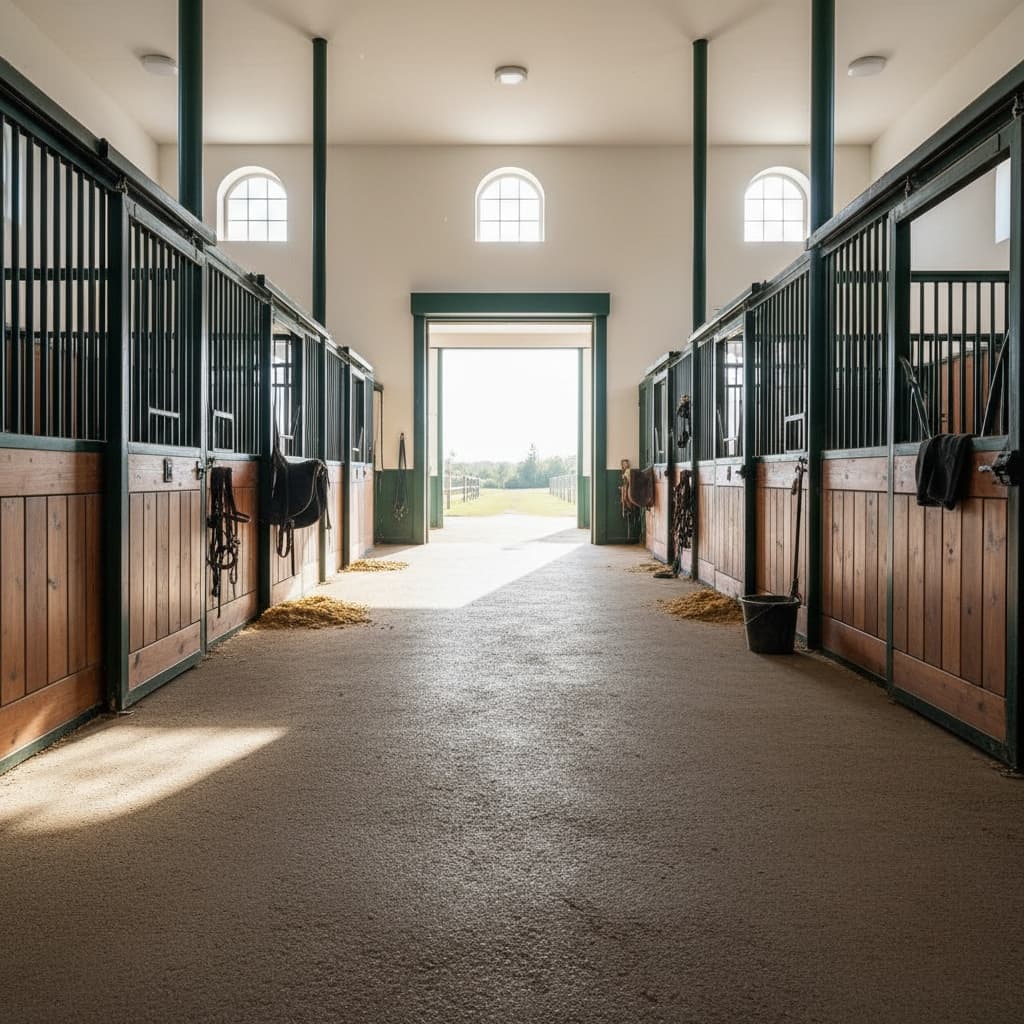 barn aisle perspective 42734188
