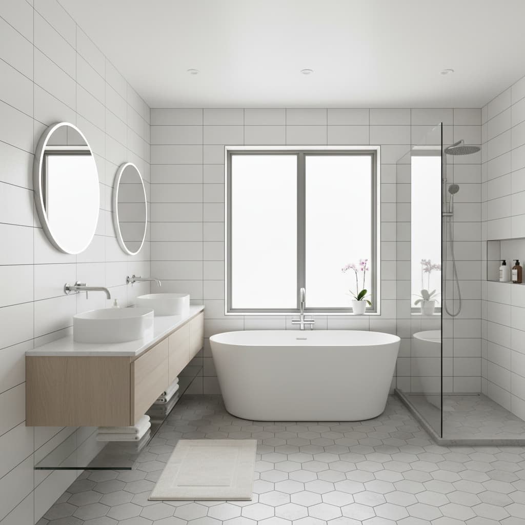 bathroom clean modern shot 87002309
