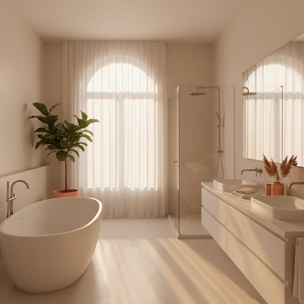 bathroom golden hour 71444896