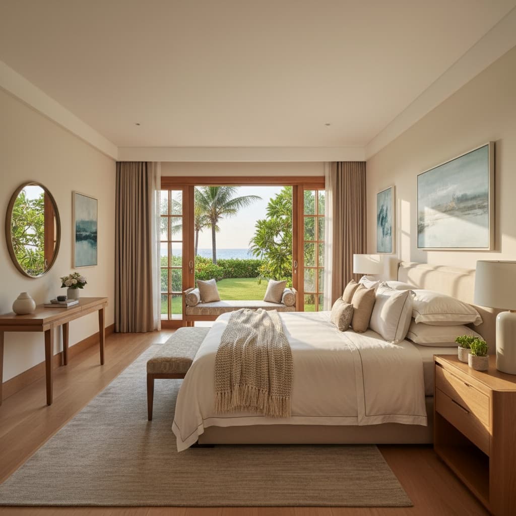 bedroom bright inviting 32623798